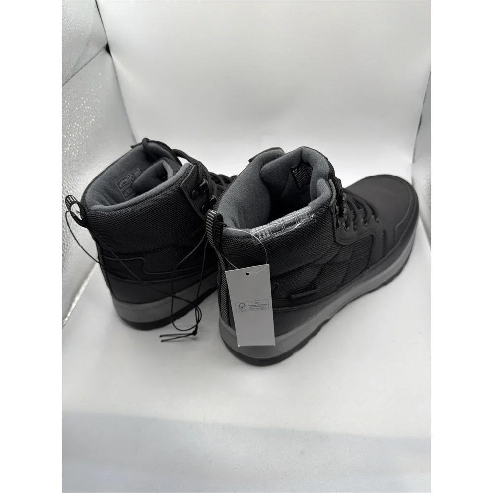 Weatherproof Jenkins Men's Size 11 Memory Foam Insole Black Boots. New